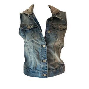 mudd denim vest 